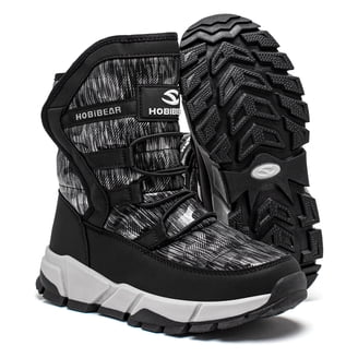 Mens Winter Snow Boots Fur Lined Warm Lace Up Ankle Booties  display picture 3