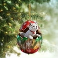 thumbnail image 3 of Acrylic Backpack Pendant Flat 2D Exquisite Animals Car Decor, 3 of 7