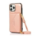 thumbnail image 6 of Nalacover Wallet Case for iPhone 13 Pro Max,Luxury PU Leather+Soft TPU Magnetic Clasp Flip Credit Card Slots Kickstand Back Cover with Detachable Crossbody Lanyard Strap.For iPhone 13 Pro Max,Rosegold, 6 of 10