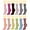 Hearts, variant on 12 Pairs Women's Crew Socks Fancy Novelty Designed Size 9-11 Multicolor Solid Assorted