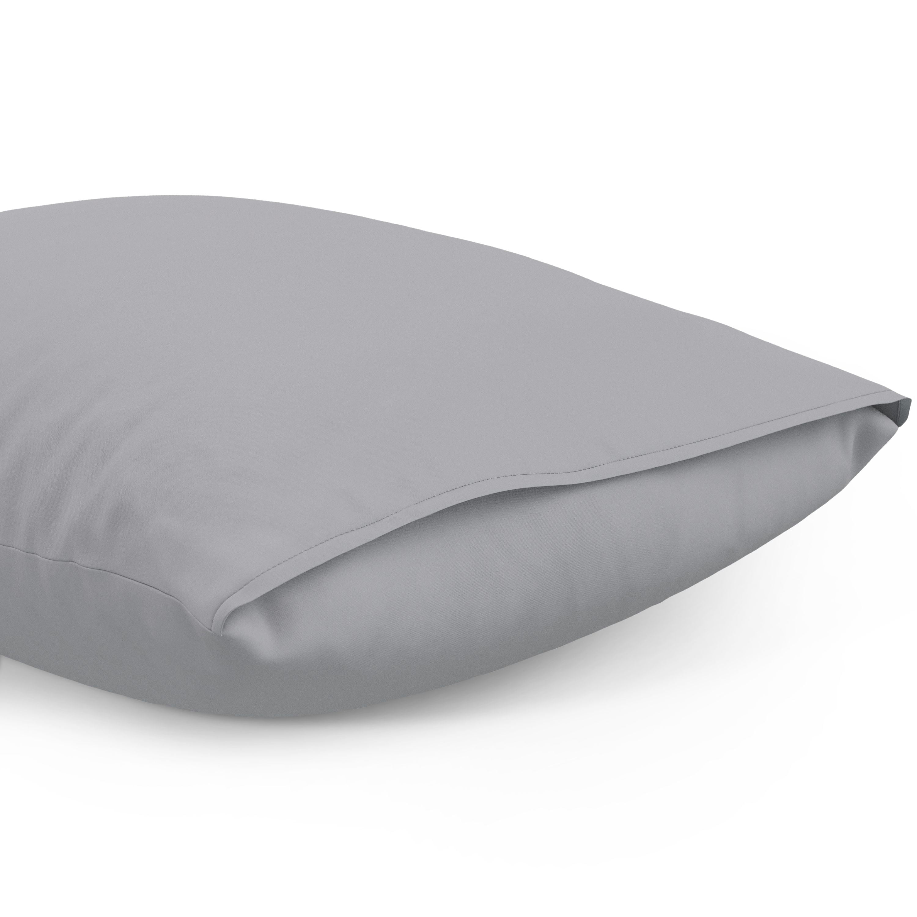 Mainstays Kids Microfiber Bed Sheet Set, Full, Gray, 4 Pieces