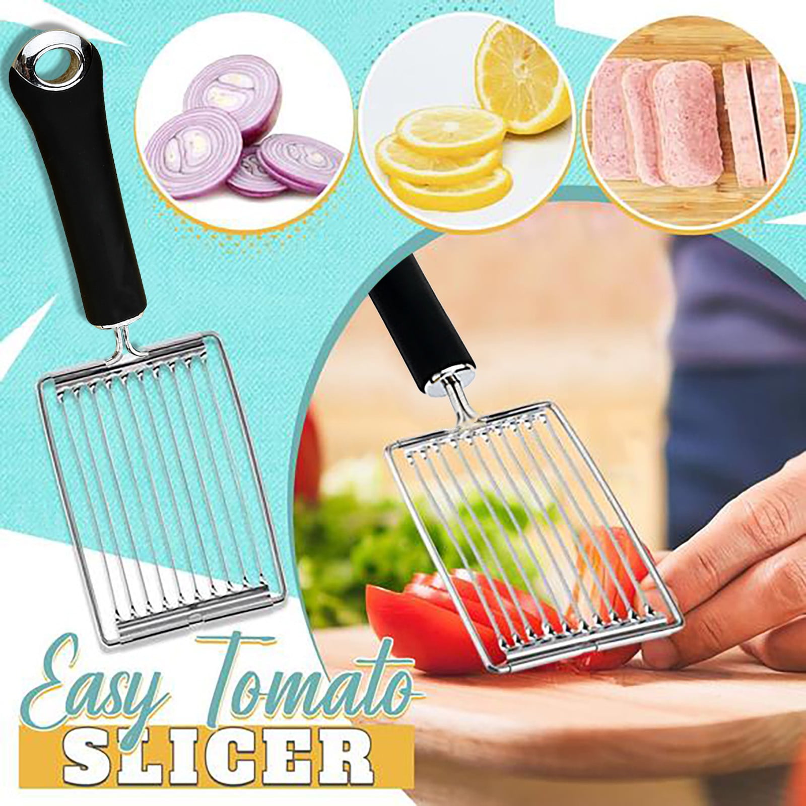 Ruidigrace Easy Tomato SlicerS Stainless Steel Luncheon Meat Cutter
