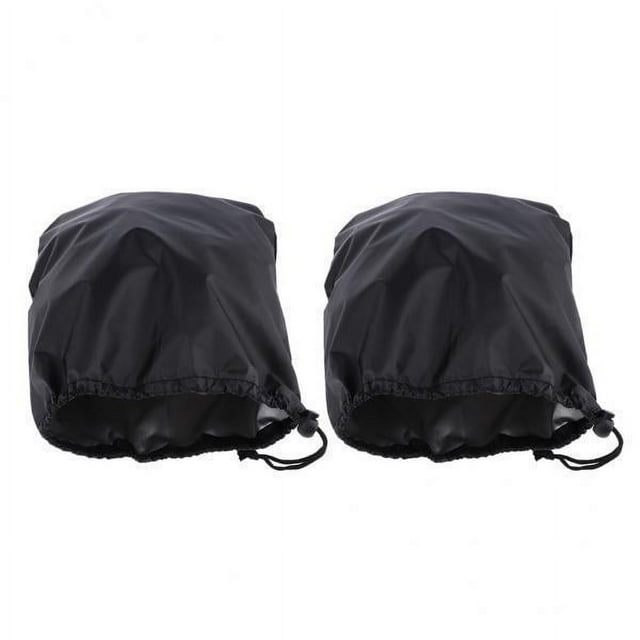 koolsoo 2x2PCS Universal Automobile Rearview Mirror Dust /Snow Cover Waterproof Black , Black, 4 Pcs
