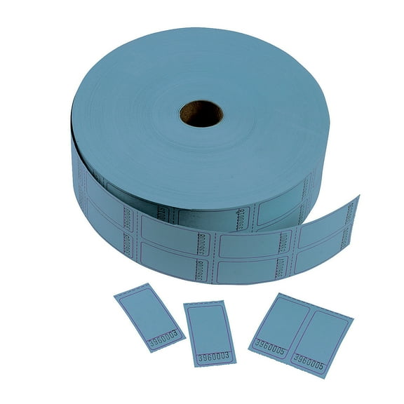 Blue Blank Double Roll Tickets, Party Supplies, Other, 1 Pieces