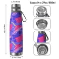 thumbnail image 3 of Modern 29oz Stainless Steel Insulated Thermos with Tea Filter, 360° Printed Travel Bottle, Leakproof BPA-Free Flask with Anti-Slip Base, 304 Inner & 201 Outer, Vacuum Cup, 3 of 6