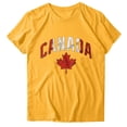 thumbnail image 3 of LUOGENLI T-shirts pour Femmes T-shirts Décontractés à Manches Courtes Col Rond Ample Blouse Vintage T-shirts Graphiques Saint-Valentin Jaune G, 3 of 4
