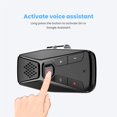 thumbnail image 4 of Sidaley Manos libres Bluetooth Car Kit Receptor de audio inalámbrico Sun Visor BT 4.1 Manos libres para llamadas telefónicas Altavoz Reproductor de MP3 Electrónica, 4 of 6