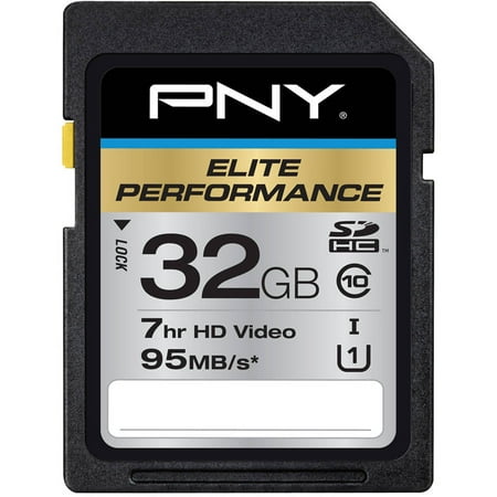 PNY 32GB Elite Performance SDHC 95MB/s Memory