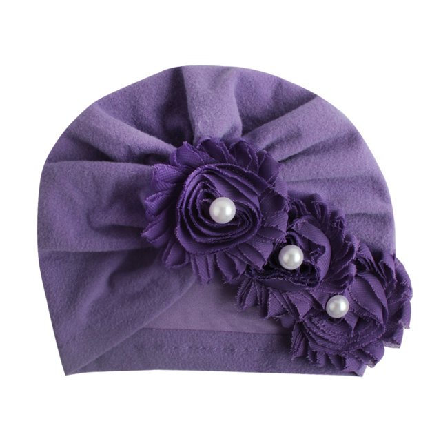 Gorro infantil Bebé color liso Girasol Bebé flor con rombos Gorro bebé