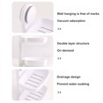 thumbnail image 4 of Billuyoard Jabonera fuerte sin perforaciones, soporte para almacenamiento de tazas, extraíble, de doble capa, organizador de pared, cocina, Juegos de accesorios de baño, 4 of 6