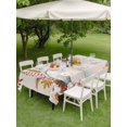 thumbnail image 3 of Outdoor Tablecloth with Umbrella Hole and Zipper, Grey Pumpkins Fall Rectangle Table Cloth 60x120 Inch Waterproof Tablecloth, Botanical Thanksgiving Maple Leaf Rustic Picnic Table Cover for Patio, 3 of 7