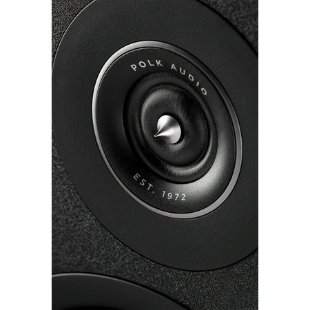 Polk Audio - Polk Reserve R100 Bookshelf Speaker, 1" Pinnacle Ring Tweeter & 5.25" Turbine Cone Woofer, Dolby Atmos & IMAX Enhanced - Black