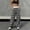 Style1-Black pants for women, variant on Womens Plaid Checkered Pants Flannel Pajama Pants Lounge Wide Leg Baggy Sweatpants with Pockets Black S