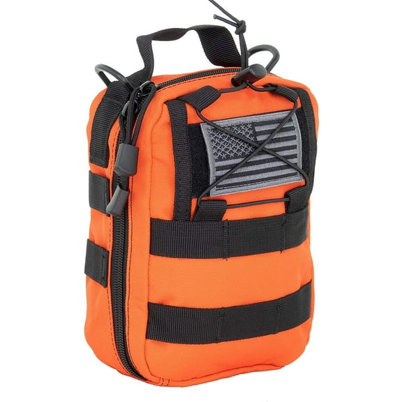 LINE2design First Aid (IFAK) EMS Emergency Trauma Bag - Orange - PVC inner lining material