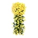 thumbnail image 1 of Flor violeta artificial reutilizable para colgar en la pared, decoración de ramo violeta (amarillo) Likrtyny Libre de BPA, 1 of 3