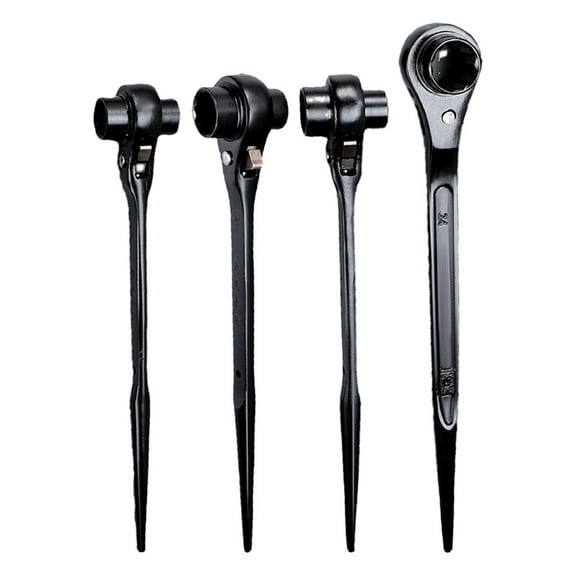 Double Ended Plum Blossom Ratchet Wrench With Pointed Tail Adapter 12 14Mm/13 15Mm/13 16Mm/13 17Mm/14 17Mm/16 18Mm Sizes 12-14Mm Smile Home