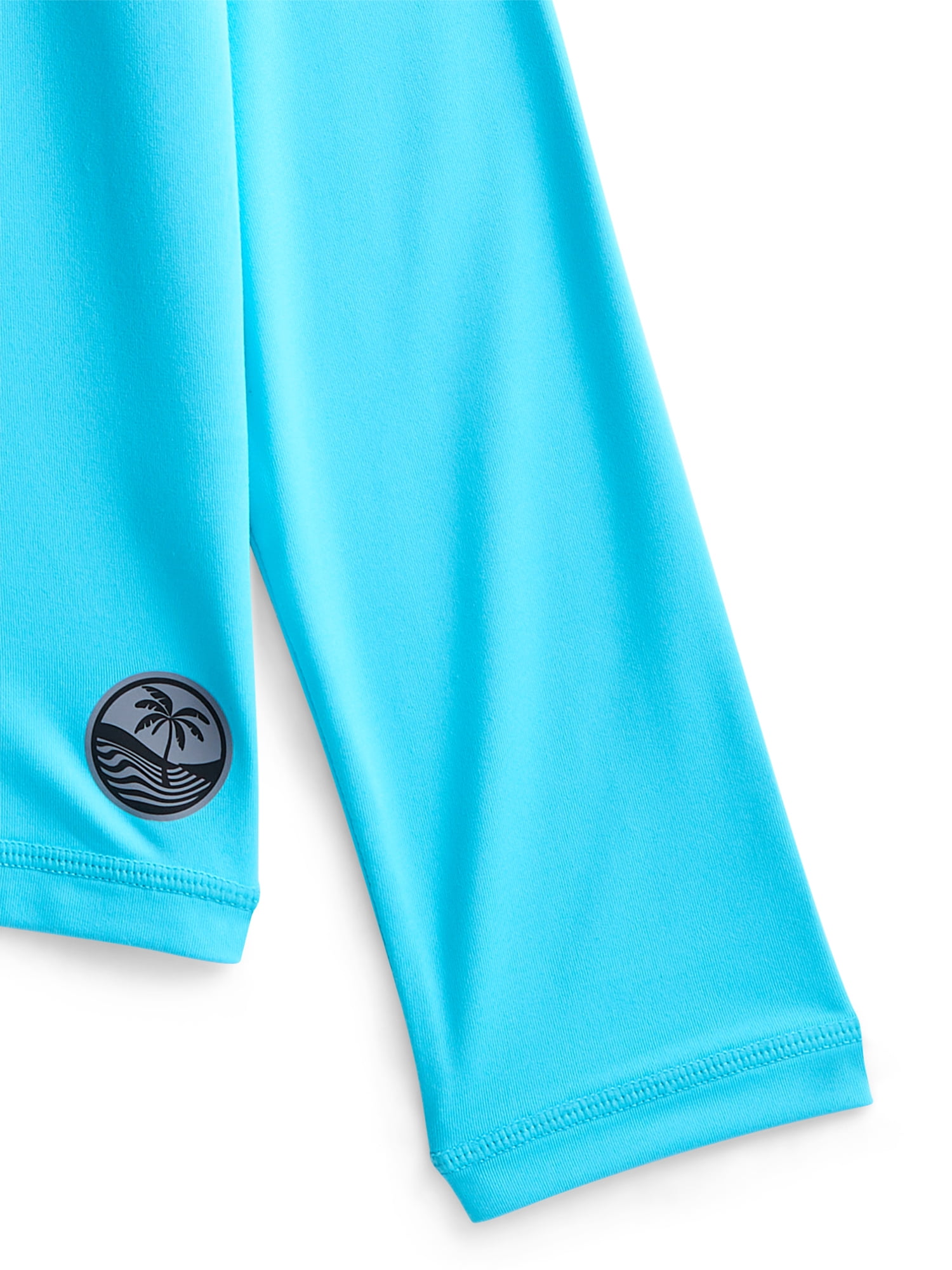 Wonder Nation Boys Rash Guard with Long Sleeves, Sizes 4-18 & Husky