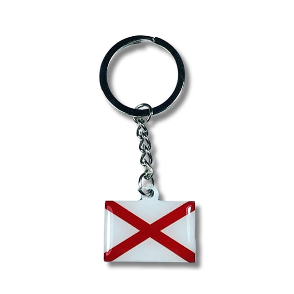 Metal Keychain - State Flag Alabama - USA | Everyday Carry Accessory, Travel Souvenir Gift, Collectible Keepsake