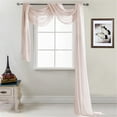 thumbnail image 3 of witspace Window Scarf Sheer Elegant Topper Long Window Solid Window Treatment Swags Drapes for Window Ceremony Wedding Canopy Bed Fall Decor, 54" x 216", 3 of 6
