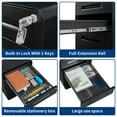 thumbnail image 4 of STANI Mobile File Cabinet 3 Drawer Metal Storage Filing Cabinet with Lock and Key, Under Desk Legal Letter File Rolling Cabinets with Anti - tilt Wheels for Home & Office, 4 of 7