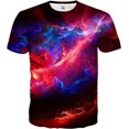 thumbnail image 1 of GFDYREE T-Shirts Graphiques pour Hommes et Femmes, Unisexes, Imprimés 3D, Manches Courtes, Hauts (CA/US, Alpha, Moyen, Moyen, Régulier, Coloré), 1 of 3