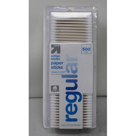 Up & Up Cotton Swabs Paper Sticks Q-Tips 500 Count