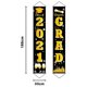thumbnail image 4 of Juego de letreros para porche de graduación, felicitaciones, clase de graduación, hogar, pancarta colgante para interiores, decoración de porche, fiesta, oro negro, oro negro, 4 of 5