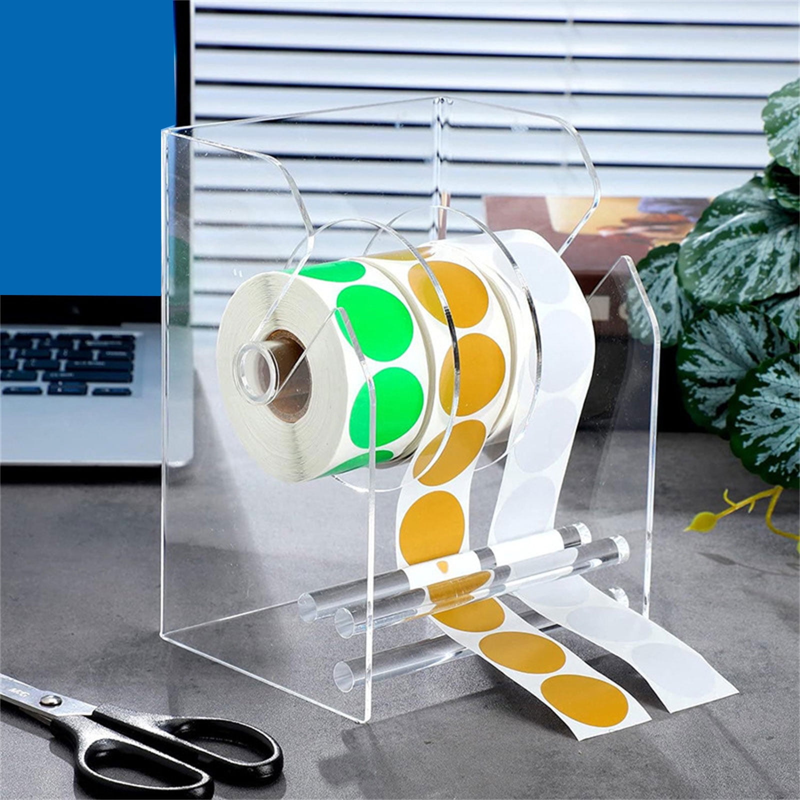 High Transparency Sturdy Acrylic Sticker Holder Conveninet Accessory for Office Supplies and Home Use Ornament