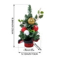 thumbnail image 3 of Hometravel Red Berry Christmas Tree, Mini Desktop Holiday Decor, Festive Tabletop Decoration for Scene Arrangement, Seasonal Display, 3 of 6