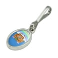 thumbnail image 2 of Noah's Ark with Animals Antiqued Oval Charm Clothes Purse Suitcase Backpack Zipper Pull Aid, 2 of 3