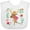 AA-White, variant on Inktastic Woodland Moose Spring Flowers Girls Baby Bib