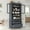 Gray, variant on Euroco 36x16.5x78inch Freestanding Kitchen Pantry Storage Cabinet,Multifunctional Cupboard with 3 Drawers,Adjustable Shelves and Power Outlet for Dining,Living Room,Natural