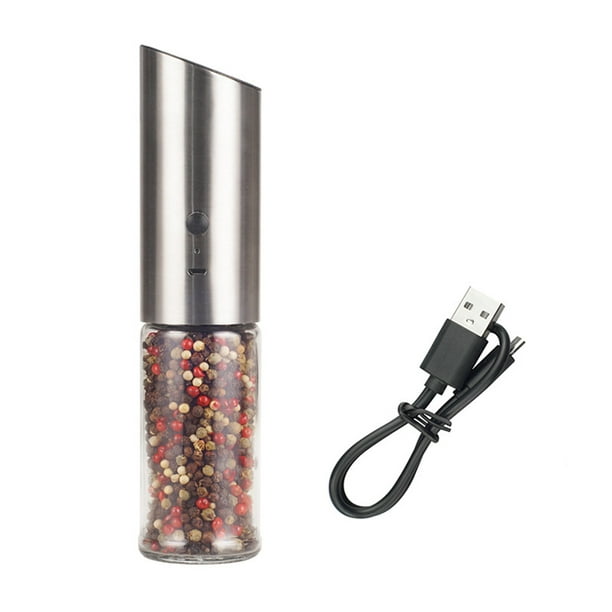 Moulin à poivre et sel électrique sans fil avec chargement USB