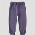 thumbnail image 4 of ZACPNCV Girls Long Bloomers Soft Cotton Harem Pants for Boys and Girls Purple 13-14 Years, 4 of 5