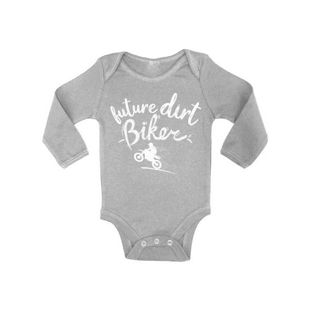 

Awkward Styles Future Dirt Biker Baby Bodysuit Long Sleeve Sport Romper for Kids Bike Romper for Boys Biking One Piece for Girls Sport Romper for Children Bike Gifts for Little One Biking Clothes