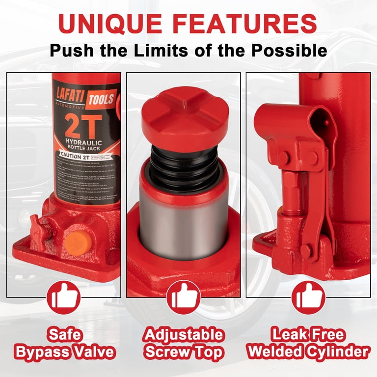 Lafati 2-Ton Hydraulic Bottle Jack for Car Repair photo 6
