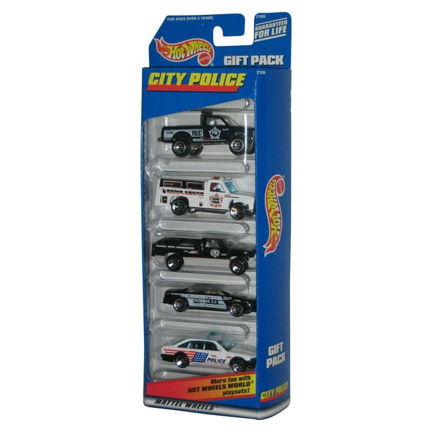 Hot Wheels City Police DieCast Car Mattel Gift Pack Set (5 Cars