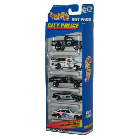 Hot Wheels City Police Die-Cast Car Mattel Gift Pack Set - (5