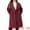Burgundy, variant on DARING DIVA Women's Plus Size Classic Notch Lapel Double Breasted Trench Coat 4X Burgundy
