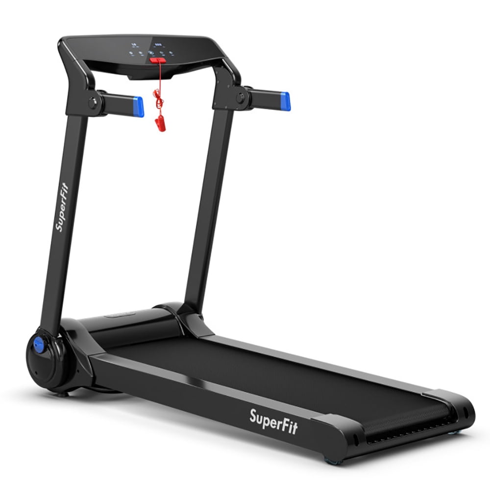 Barara King Treadmill, Electric Treadmill, Walking Jogging Machine,3HP Electric Folding Treadmill with Bluetooth Speaker-Blue