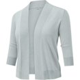 thumbnail image 1 of MKLEKYY Cardigan à Manches Courtes Vestes pour Femmes Automne et Hiver Pulls pour Femmes Cardigans Tricotés et Polyvalents, 1 of 1