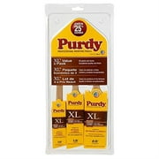 Purdy XL 140853100 Professional Paint Brush Set 3-Brush Nylon/Polyester Trim Hardwood Handle