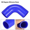 thumbnail image 4 of Vehicle 51mm 2" ID 90 Degree Elbow Coupler Silicone Hose Intercooler Tube Blue, 4 of 6