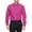 Fuchsia, variant on Men's Berlioni Long Sleeve Regular Fit Button Up Solid Dress Shirt