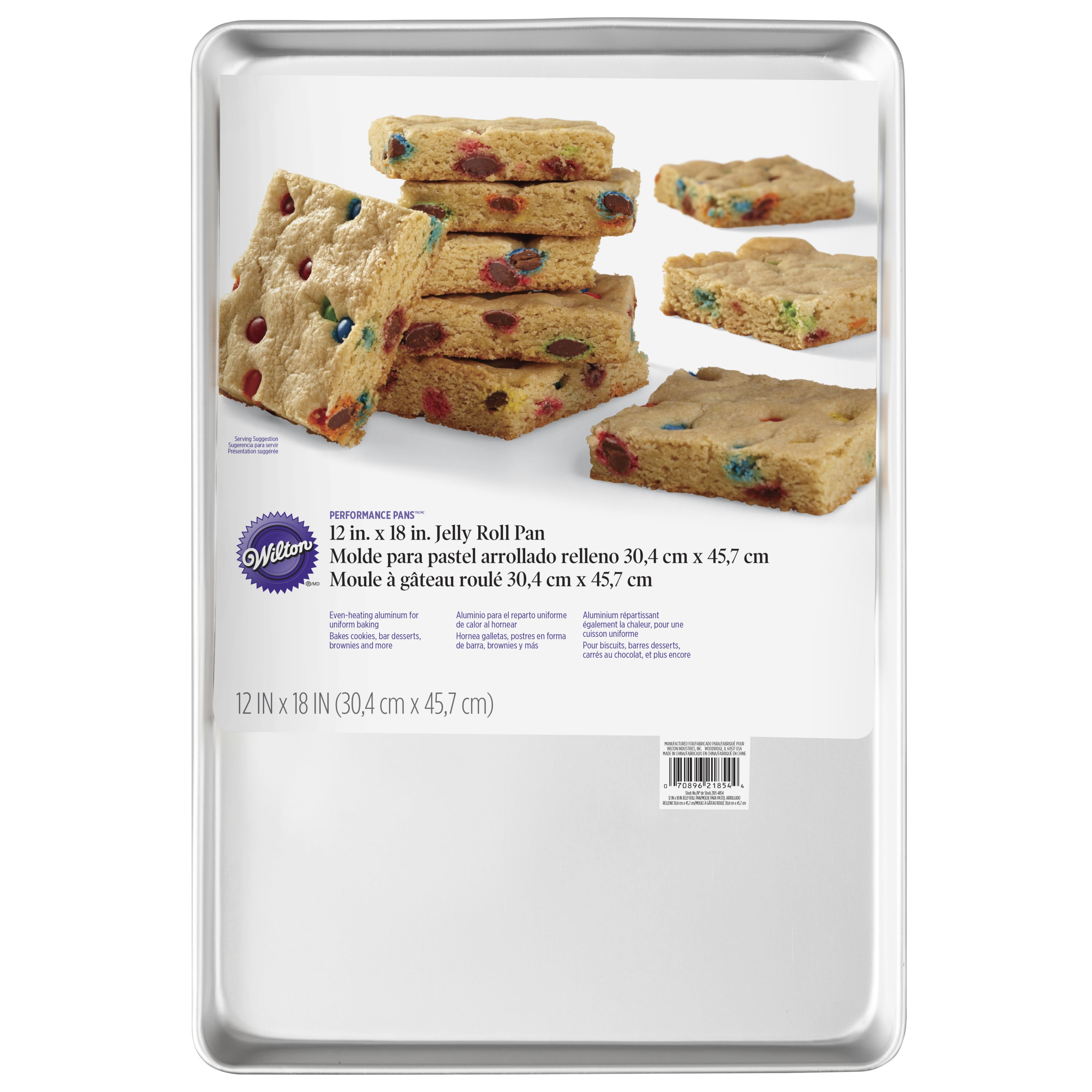 Wilton Performance Pans Aluminum Large Cookie Pan 12 X 18 Inch Walmart Com