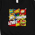 thumbnail image 3 of Inktastic My Grandma Loves Me Superhero Toddler Sweatshirt, 3 of 4
