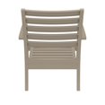 thumbnail image 5 of Compamia Artemis XL Club Chair Taupe with Sunbrella Black Cushions, Set of 2, 5 of 9