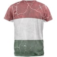 thumbnail image 2 of Distressed Hungarian Flag Mens T Shirt Heather White LG, 2 of 2