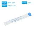 thumbnail image 2 of Uxcell FFC Ribbon Flat Flexible Cable 16 Pin 0.5mm 60mm (B Type) for LCD Laptop 10 Pack, 2 of 5