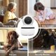 thumbnail image 2 of Video Baby Monitor Audio Baby Monitor, cámara de seguridad WiFi 1080P cámara IP inalámbrica cámara domo interior para el hogar con visión nocturna por infrarrojos, audio bidireccional y almacenamiento en la nube BANYUO Electrónica, 2 of 6